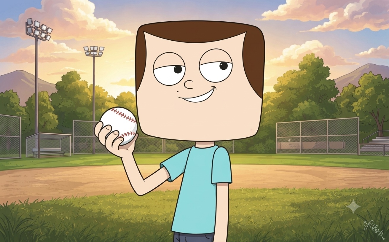 Béisbol en las Venas — Avatar del creador en el diamante